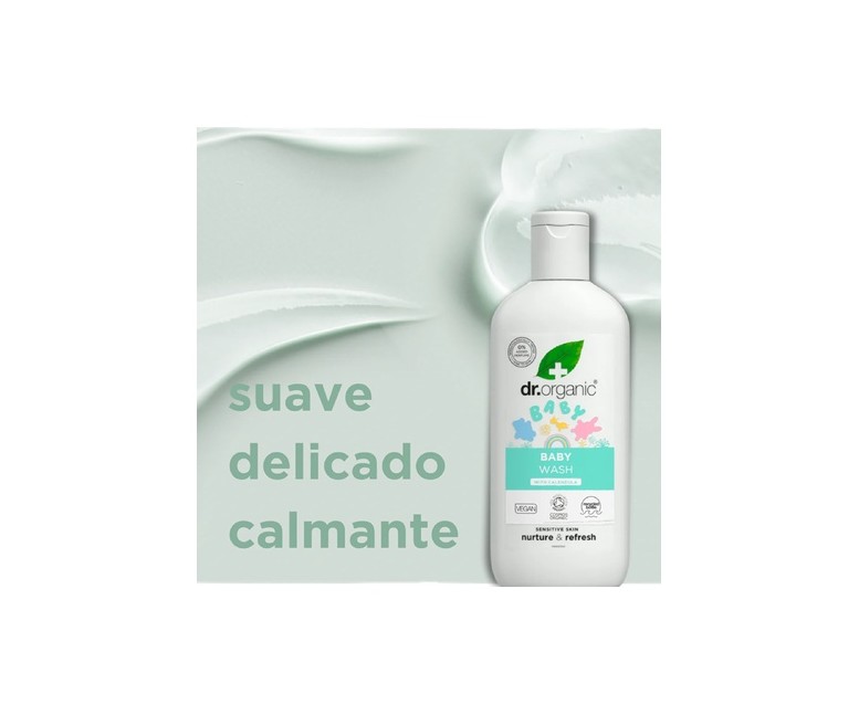 Gel de baño baby de caléndula sin fragancia 250 ml Dr. Organic
