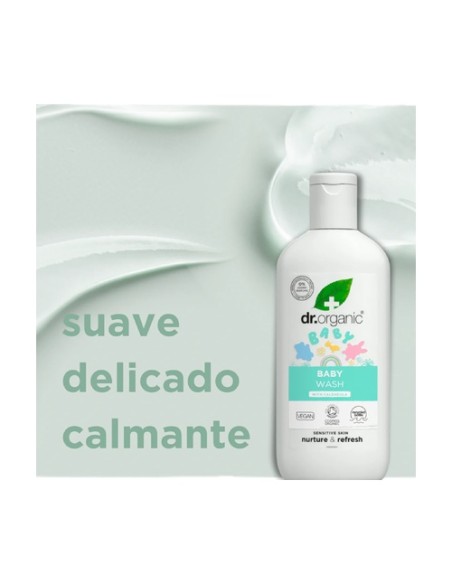 Gel de baño baby de caléndula sin fragancia 250 ml Dr. Organic