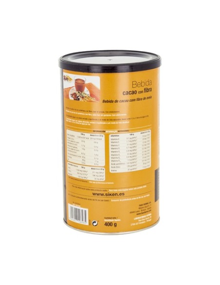 Bebida de Cacao con Fibra 400 g Siken