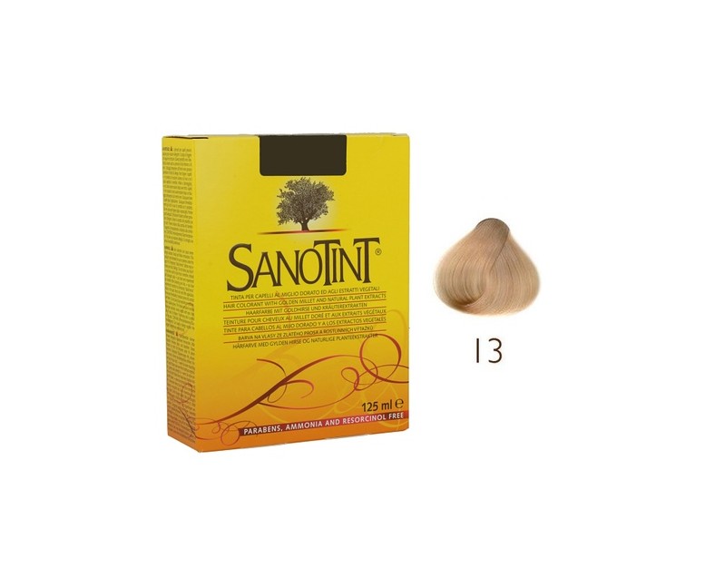 Tinte 13 Rubio Sueco 125 ml (Rubio) Sanotint