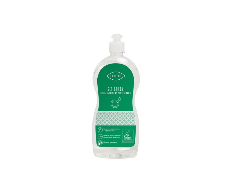 Lavavajillas manual Set Green 750 ml Ecotech