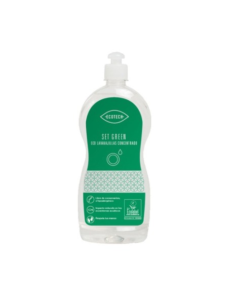 Lavavajillas manual Set Green 750 ml Ecotech