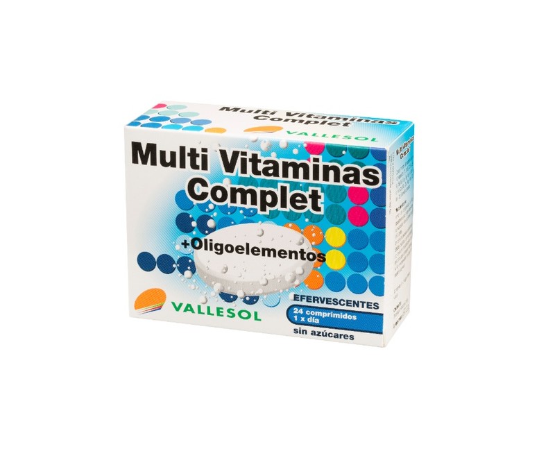 Multivitaminas Complet + Oligoelementos 24 comprimidos Vallesol