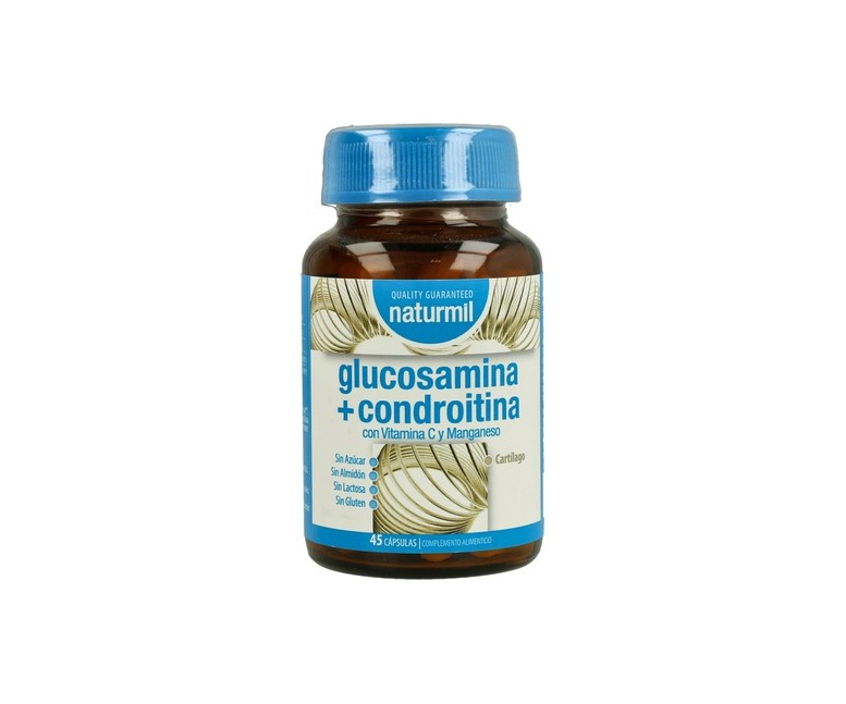 Glucosamina + Condroitina 45 cápsulas (500mg) Naturmil