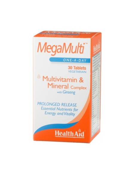 Megamulti con Ginseng 30 comprimidos Health Aid