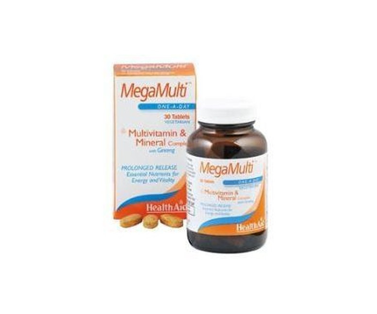 Megamulti con Ginseng 30 comprimidos Health Aid