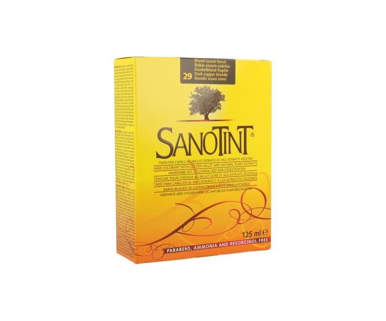 Tinte 29 Rubio Oscuro Cobrizo 125 ml (Rojo) Sanotint
