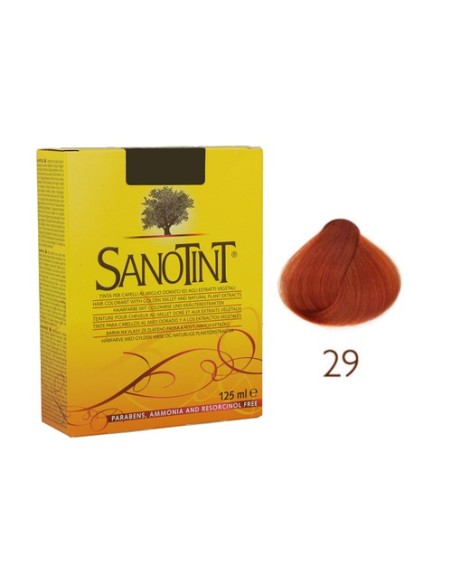 Tinte 29 Rubio Oscuro Cobrizo 125 ml (Rojo) Sanotint