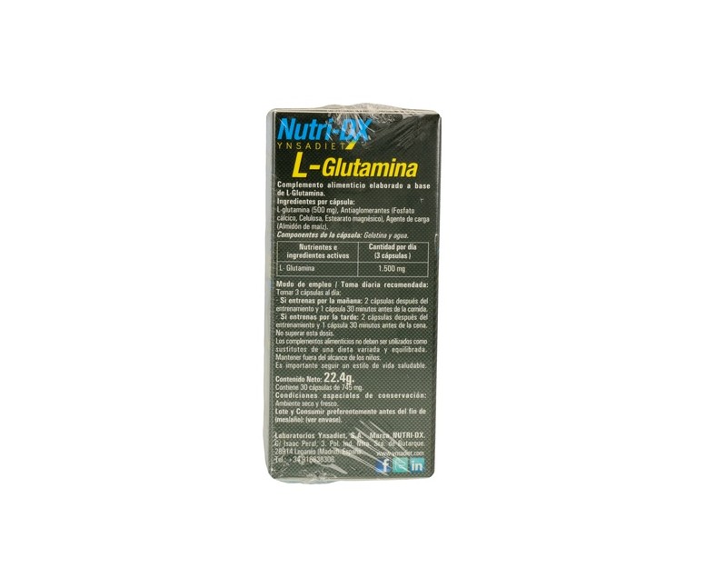L-Glutamina 30 cápsulas Nutri-Dx