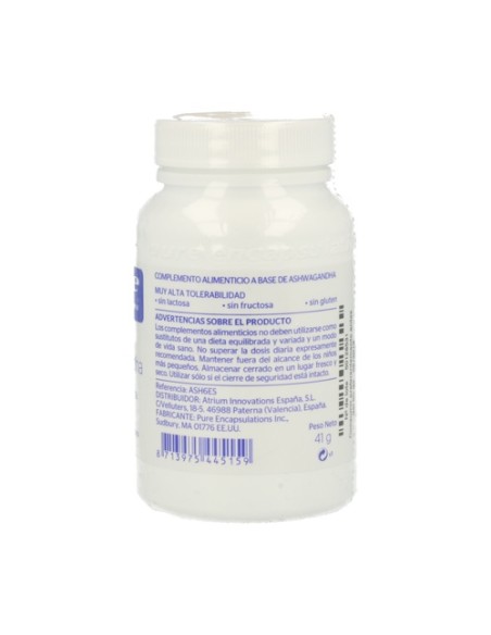 Ashwagandha 60 cápsulas Pure Encapsulations