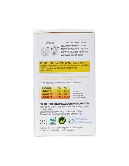 Miel de Manuka UMF 15+ 250 g Comptoirs & Compagnies