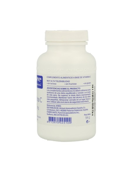Vitamina C 90 cápsulas de 1000mg Pure Encapsulations