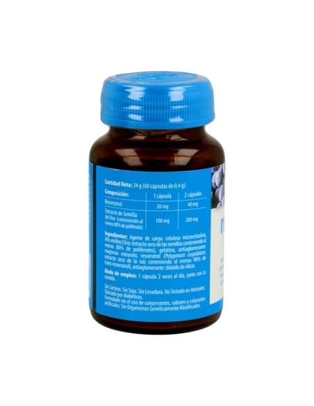 Resveratrol 60 cápsulas Naturmil