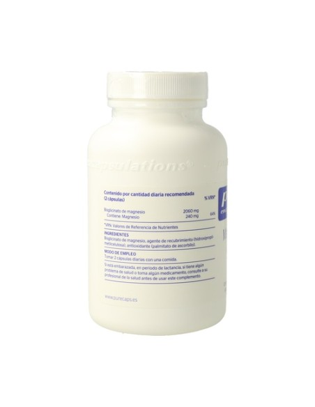 Magnesio (Bisglicinato) 90 cápsulas Pure Encapsulations