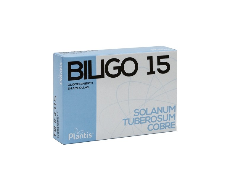Biligo 15 (Solanum) - Oligoelemento 20 ampollas de 2ml Plantis