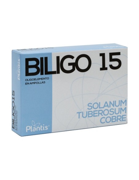 Biligo 15 (Solanum) - Oligoelemento 20 ampollas de 2ml Plantis