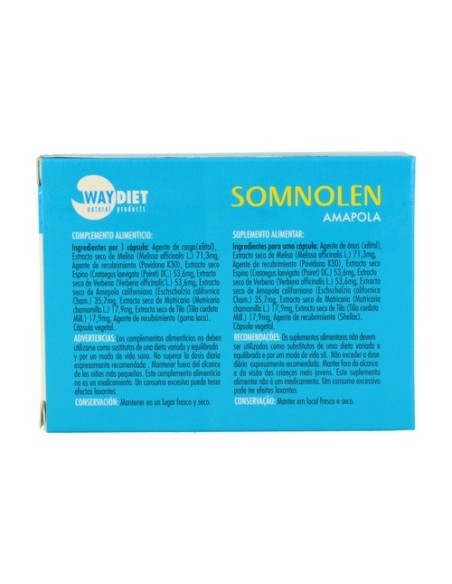 Somnolen Amapola 30 cápsulas Waydiet