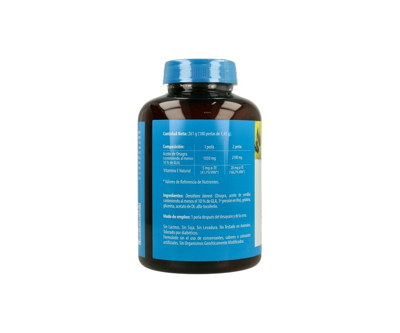 Onagra 180 perlas de 1000mg Naturmil