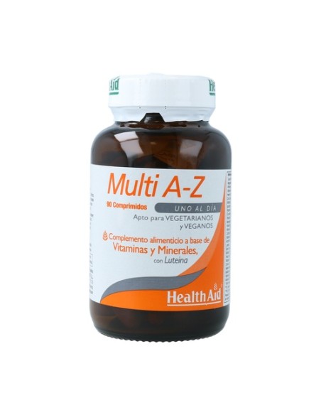 Multi A-Z - vitaminas y minerales con luteína 90 comprimidos Health Aid