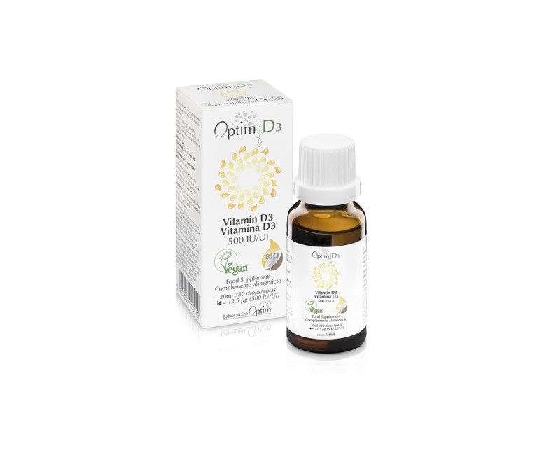 Optim D3 - Vitamina D3 100% vegetal - Sistema inmunitario 20 ml Optim Laboratoire
