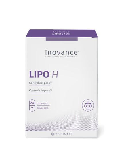 Lipo h+ control de peso 20 cápsulas Inovance