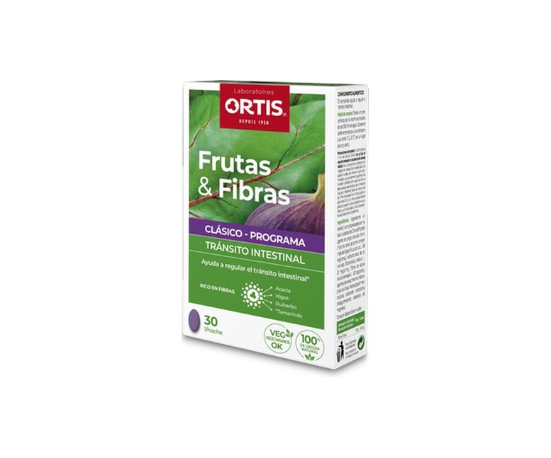 Frutas & Fibras Clásico Tránsito Intestinal 30 comprimidos Ortis