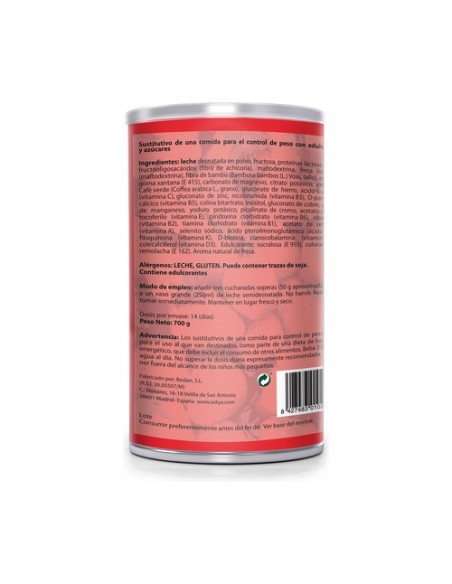 Batido Saciante (Fresa) 700 g de polvo Sotya