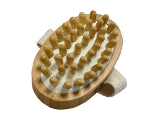 Cepillo masaje anticelulitis bambú