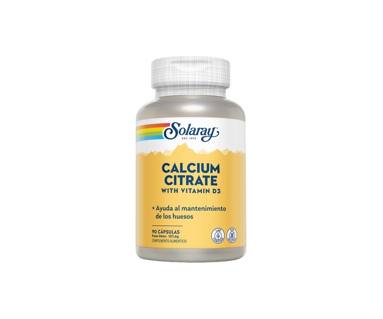 Calcium Citrate 90 cápsulas de 250mg Solaray