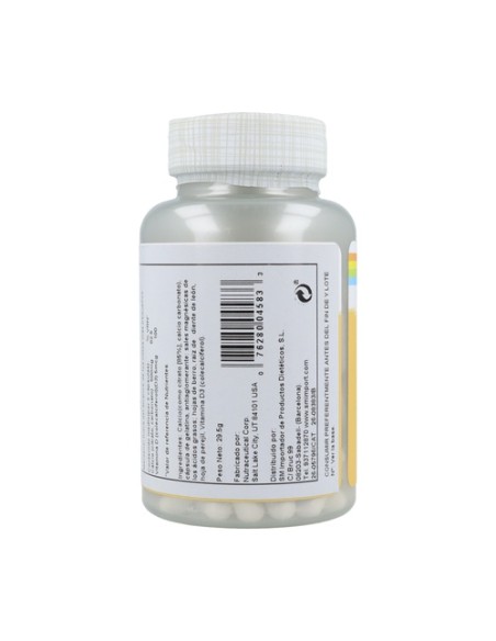 Calcium Citrate 90 cápsulas de 250mg Solaray