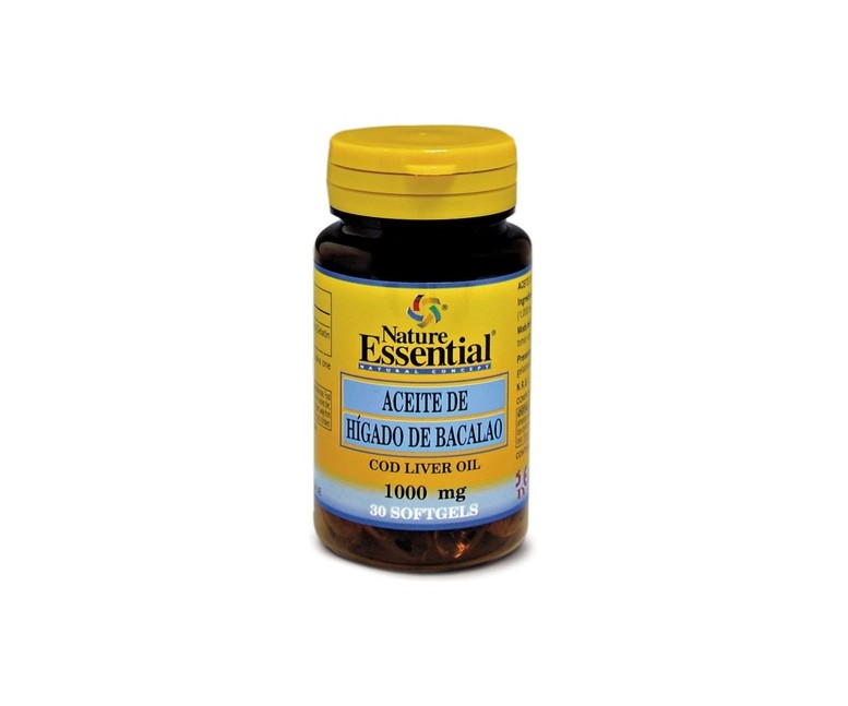 Aceite de hígado de bacalao 30 perlas de 1000mg Nature essential