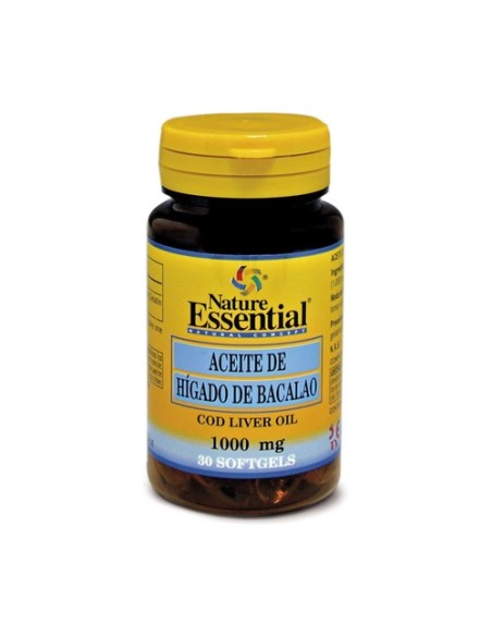 Aceite de hígado de bacalao 30 perlas de 1000mg Nature essential