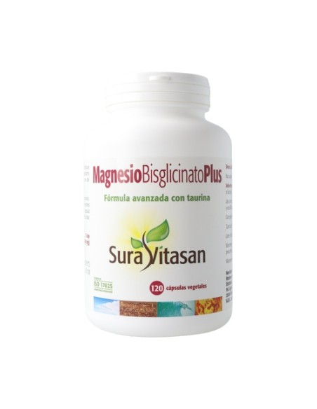 Magnesio Bisglicinato Plus 120 cápsulas vegetales Sura Vitasan