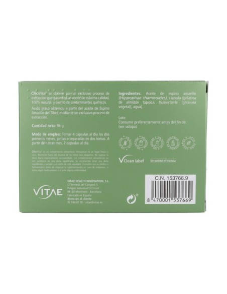 OlioVita 120 cápsulas Vitae