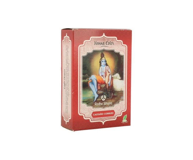 Henna Polvo Castaño Cobrizo 1 unidad Radhe Shyam