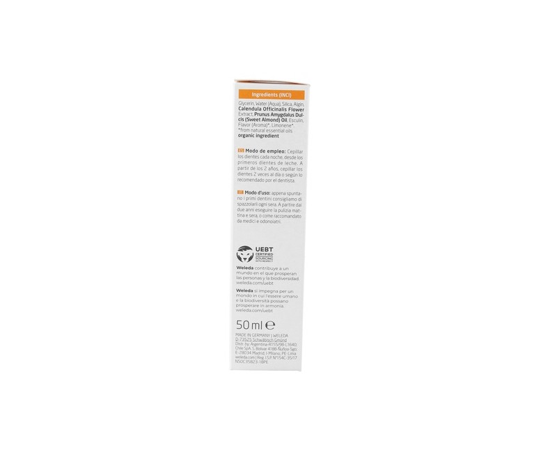Gel dentífrico infantil 50 ml de gel Weleda