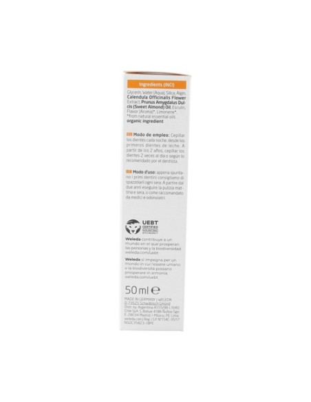 Gel dentífrico infantil 50 ml de gel Weleda