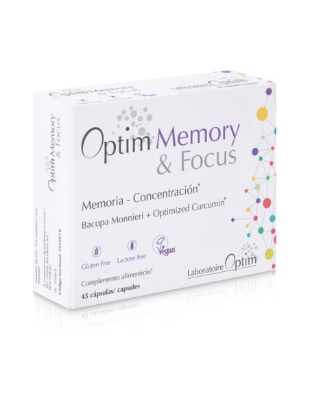Optim Memory & Focus (Memoria y Concentración) 45 cápsulas Optim Laboratoire