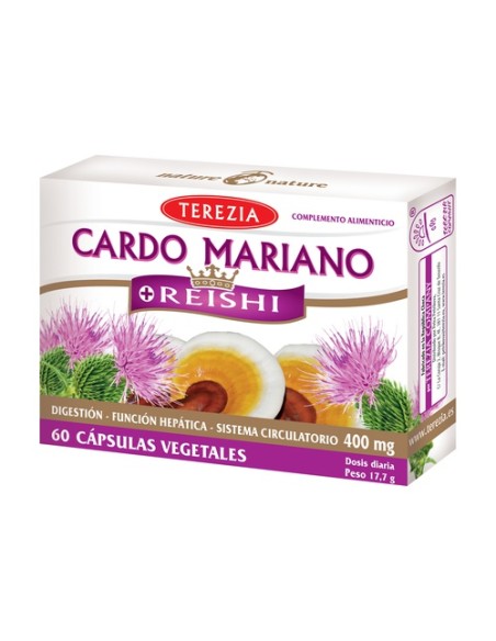 Cardo Mariano + Reishi 60 cápsulas Terezia Company