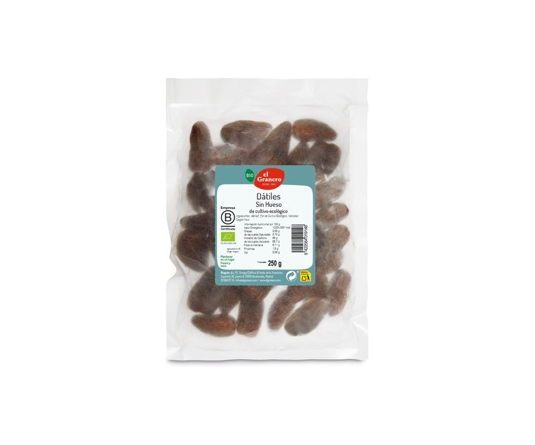 Dátiles sin Hueso Bio 250 g El Granero Integral