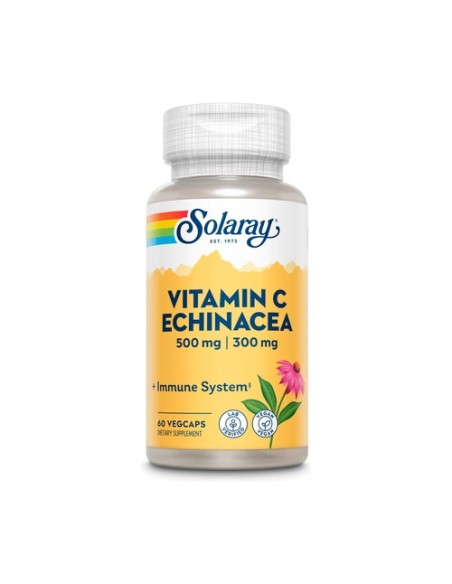 Vitamina C 500 mg + Echinacea 300 mg 60 cápsulas Solaray