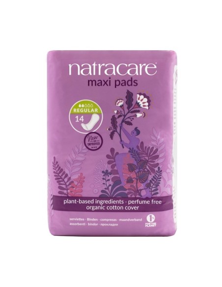 Compresa Regular maxi 14 unidades Natracare