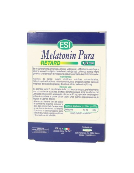 Melatonin Pura Retard 60 tabletas ESI