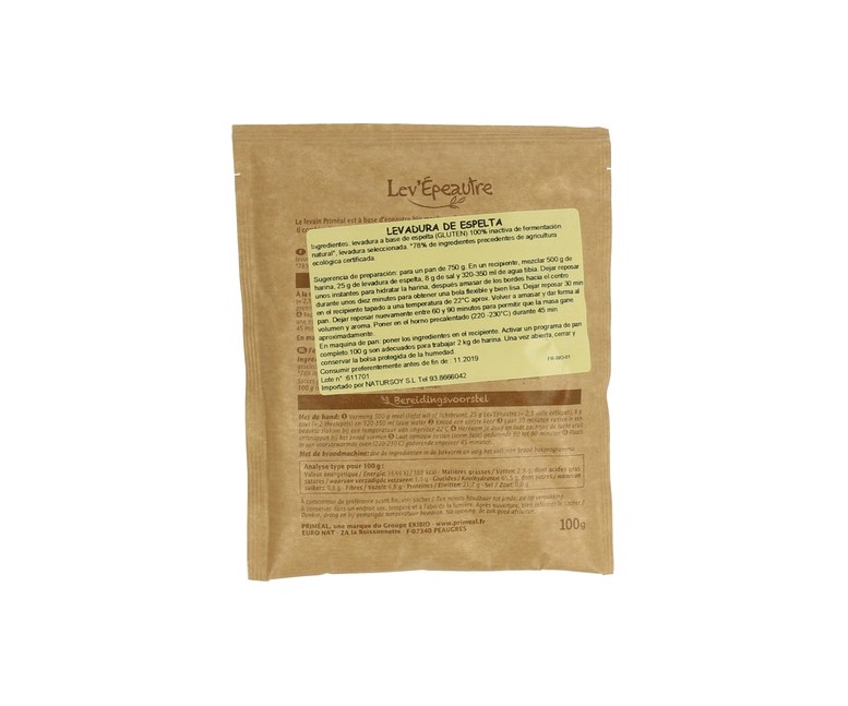 Levadura de Espelta 1 unidad de 100g Primeal
