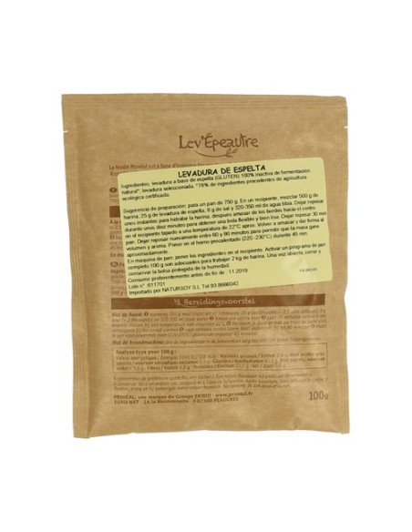 Levadura de Espelta 1 unidad de 100g Primeal