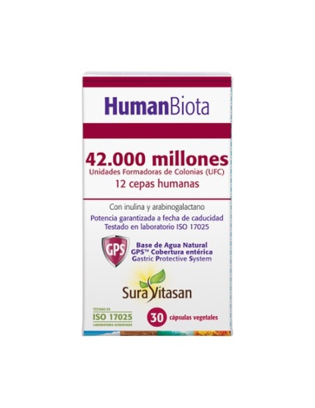 Human Biota 30 cápsulas vegetales Sura Vitasan