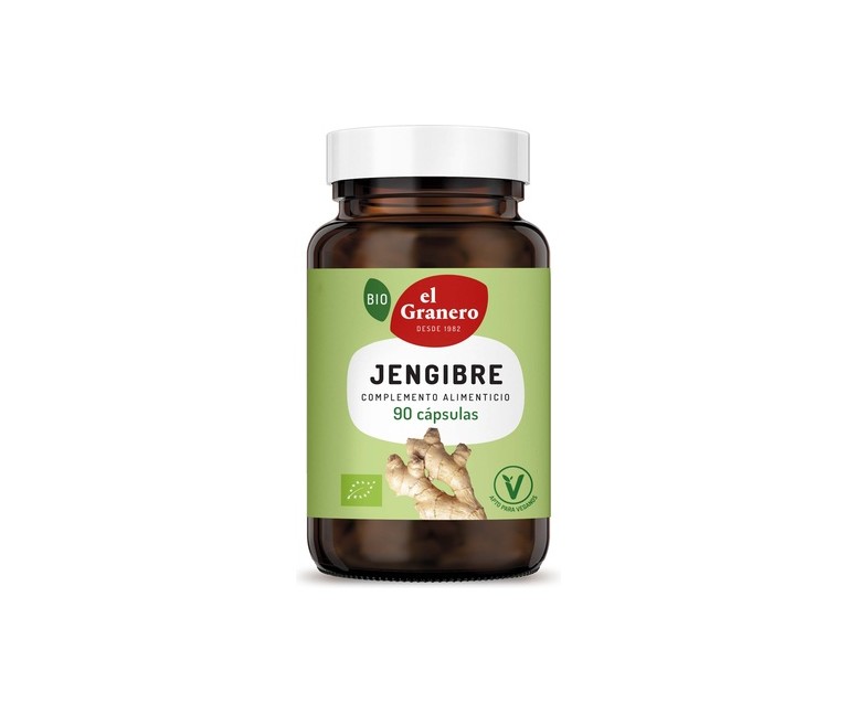 Jengibre Bio 90 cápsulas de 500mg El Granero Integral