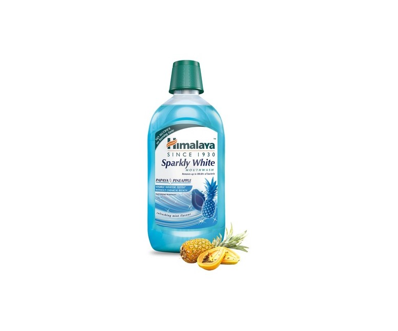 Colutorio Bucal Blanqueador 450 ml (Menta) Himalaya Herbals