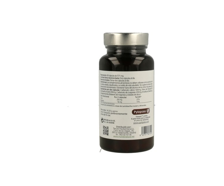 Pylostop 60 cápsulas Mundonatural
