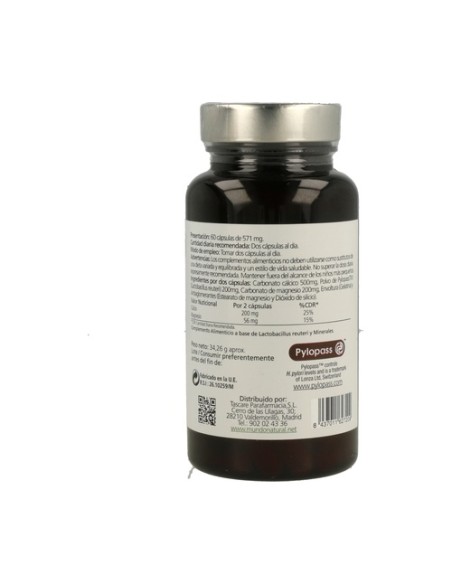 Pylostop 60 cápsulas Mundonatural